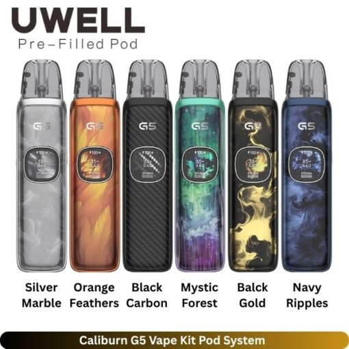 Caliburn G5 Vape Kit Pod System UWELL CALIBURN G5 KIT 1600 mAH